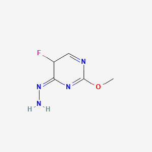 molecular formula C5H7FN4O B12360353 (Z)-(5-fluoro-2-methoxy-5H-pyrimidin-4-ylidene)hydrazine 