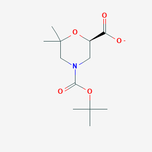 2,4-Morpholinedicarboxylic acid, 6,6-dimethyl-, 4-(1,1-dimethylethyl) ester, (2R)-