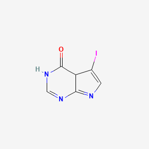 molecular formula C6H4IN3O B12360378 5-Iodo-3,4a-dihydropyrrolo[2,3-d]pyrimidin-4-one 