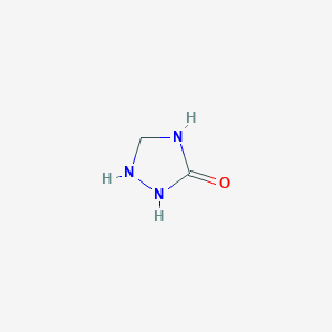 molecular formula C2H5N3O B12360390 1,2,4-Triazolidin-3-one CAS No. 48082-24-2