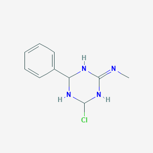 4-chloro-N-methyl-6-phenyl-1,3,5-triazinan-2-imine