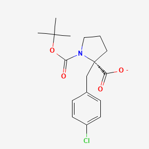 1,2-Pyrrolidinedicarboxylic acid, 2-[(4-chlorophenyl)methyl]-, 1-(1,1-dimethylethyl) ester, (2S)-