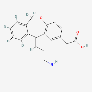 2-[(11Z)-6,6,7,8,9,10-hexadeuterio-11-[3-(methylamino)propylidene]benzo[c][1]benzoxepin-2-yl]acetic acid