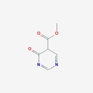 molecular formula C6H6N2O3 B12360427 methyl 4-oxo-5H-pyrimidine-5-carboxylate 