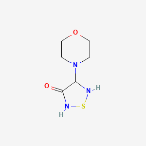 molecular formula C6H11N3O2S B12360467 4-Morpholin-4-yl-1,2,5-thiadiazolidin-3-one 