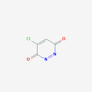 molecular formula C4HClN2O2 B12360469 4-Chloropyridazine-3,6-dione 