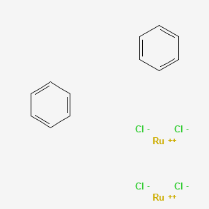 molecular formula C12H12Cl4Ru2 B12360492 Ruthenium, bis(h6-benzene)di-m-chlorodichlorodi- 