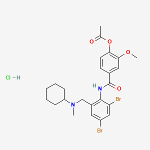 molecular formula C24H29Br2ClN2O4 B12360513 Brovanexine hydrochloride CAS No. 54340-60-2