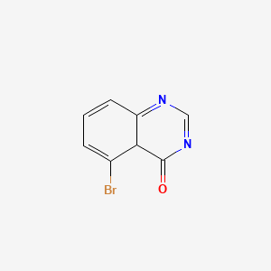 molecular formula C8H5BrN2O B12360562 5-bromo-4aH-quinazolin-4-one 