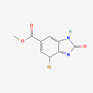 molecular formula C9H7BrN2O3 B12360571 Methyl 7-bromo-2-oxo-3,7-dihydrobenzimidazole-5-carboxylate 