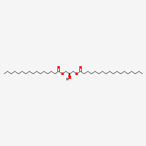 molecular formula C37H72O5 B12360607 Octadecanoic acid, (2S)-2-hydroxy-3-((1-oxohexadecyl)oxy)propyl ester CAS No. 5281-87-8