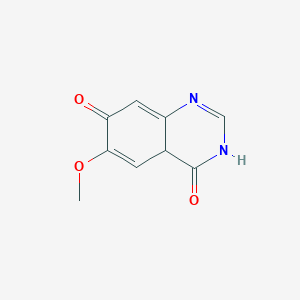 molecular formula C9H8N2O3 B12360616 6-Methoxy-7-hydroxyquinazoline-4-one 