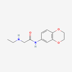 N-(2,3-dihydro-1,4-benzodioxin-6-yl)-2-(ethylamino)acetamide