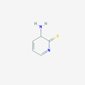 molecular formula C5H6N2S B12360641 3-amino-3H-pyridine-2-thione 