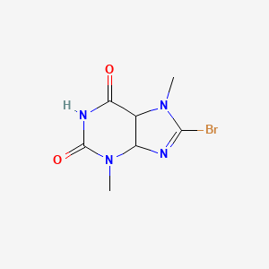 molecular formula C7H9BrN4O2 B12360683 8-Bromo-3,7-dimethyl-4,5-dihydropurine-2,6-dione 