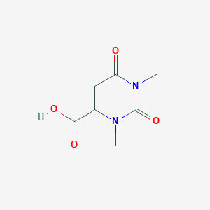 molecular formula C7H10N2O4 B12360701 1,3-Dimethyl-2,6-dioxo-1,3-diazinane-4-carboxylic acid 