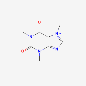 molecular formula C8H11N4O2+ B12360703 1,3,7-trimethyl-5H-purin-7-ium-2,6-dione 