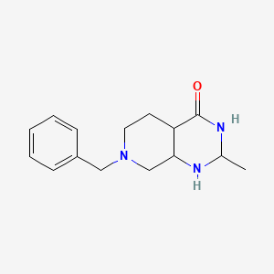 molecular formula C15H21N3O B12360734 7-Benzyl-2-methyl-1,2,3,4a,5,6,8,8a-octahydropyrido[3,4-d]pyrimidin-4-one 