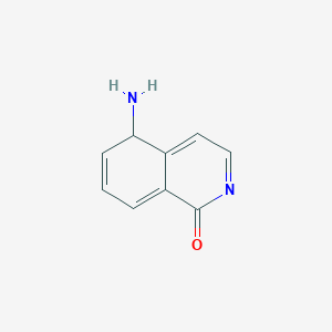 molecular formula C9H8N2O B12360736 5-amino-5H-isoquinolin-1-one 