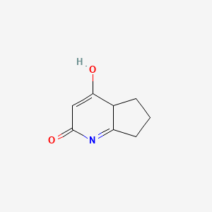 molecular formula C8H9NO2 B12360790 4-Hydroxy-4a,5,6,7-tetrahydrocyclopenta[b]pyridin-2-one 