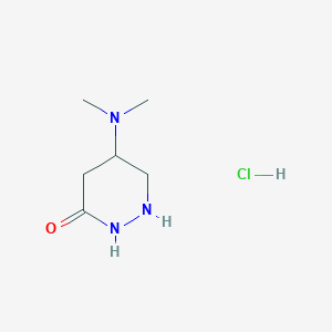 molecular formula C6H14ClN3O B12360840 5-(Dimethylamino)diazinan-3-one;hydrochloride 