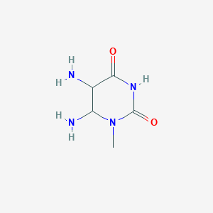 molecular formula C5H10N4O2 B12360851 5,6-Diamino-1-methyl-1,3-diazinane-2,4-dione 