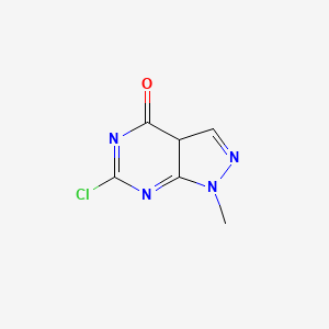 6-chloro-1-methyl-3aH-pyrazolo[3,4-d]pyrimidin-4-one