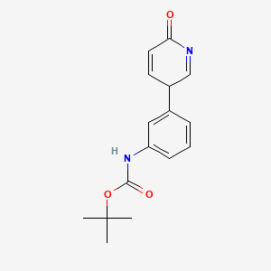 molecular formula C16H18N2O3 B12360920 tert-butyl N-[3-(6-oxo-3H-pyridin-3-yl)phenyl]carbamate 