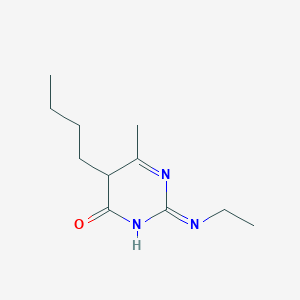 molecular formula C11H19N3O B12360922 5-butyl-2-ethylimino-6-methyl-5H-pyrimidin-4-one 