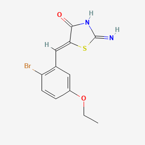 (5Z)-5-(2-bromo-5-ethoxybenzylidene)-2-imino-1,3-thiazolidin-4-one