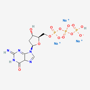 trisodium;[[[(2R,3S,5R)-3-hydroxy-5-(2-imino-6-oxo-5H-purin-9-yl)oxolan-2-yl]methoxy-oxidophosphoryl]oxy-oxidophosphoryl] hydrogen phosphate