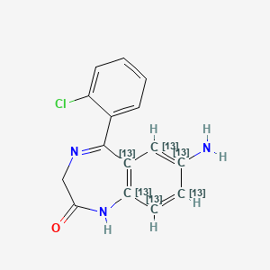 7-amino-5-(2-chlorophenyl)-1,3-dihydro-1,4-benzodiazepin-2-one