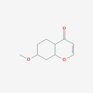 molecular formula C10H14O3 B12360997 7-Methoxy-4a,5,6,7,8,8a-hexahydrochromen-4-one 