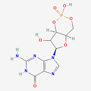 9-[(4aR,6R,7aR)-2,7-dihydroxy-2-oxo-4a,6,7,7a-tetrahydro-4H-furo[3,2-d][1,3,2]dioxaphosphinin-6-yl]-2-amino-1H-purin-6-one