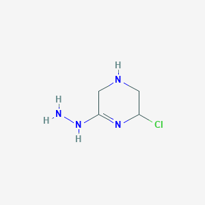 molecular formula C4H9ClN4 B12361049 (3-Chloro-1,2,3,6-tetrahydropyrazin-5-yl)hydrazine 