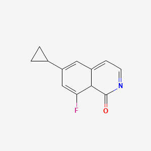 molecular formula C12H10FNO B12361056 6-cyclopropyl-8-fluoro-8aH-isoquinolin-1-one 