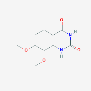 molecular formula C10H16N2O4 B12361066 7,8-dimethoxy-4a,5,6,7,8,8a-hexahydro-1H-quinazoline-2,4-dione 