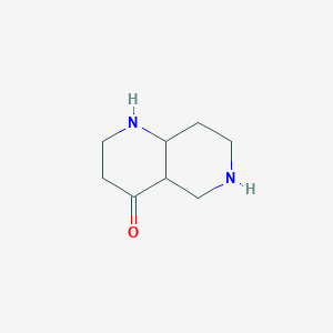 molecular formula C8H14N2O B12361081 2,3,4a,5,6,7,8,8a-octahydro-1H-1,6-naphthyridin-4-one 