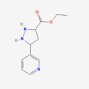 molecular formula C11H15N3O2 B12361084 1H-Pyrazole-3-carboxylicacid, 5-(3-pyridinyl)-, ethyl ester 