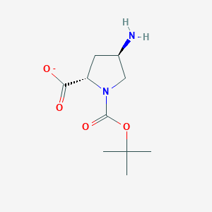 1,2-Pyrrolidinedicarboxylic acid, 4-amino-, 1-(1,1-dimethylethyl) ester, (2S,4R)-