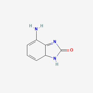 molecular formula C7H7N3O B12361186 4-Amino-1,7a-dihydrobenzimidazol-2-one 