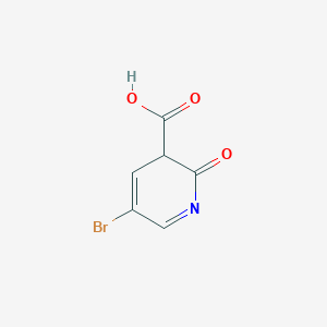 molecular formula C6H4BrNO3 B12361187 5-bromo-2-oxo-3H-pyridine-3-carboxylic acid 