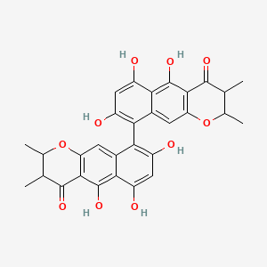 molecular formula C30H26O10 B1236121 Chaetochromin CAS No. 75514-37-3