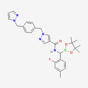 molecular formula C29H33BFN5O3 B12361247 Plasma kallikrein-IN-5 