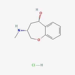 molecular formula C11H16ClNO2 B1236126 Exepanol hydrochloride 
