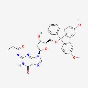 molecular formula C35H37N5O7 B12361266 N-[9-[(2R,4S,5R)-5-[[bis(4-methoxyphenyl)-phenylmethoxy]methyl]-4-hydroxyoxolan-2-yl]-6-oxo-5H-purin-2-ylidene]-2-methylpropanamide 