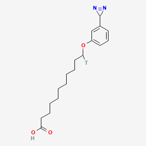 molecular formula C18H26N2O3 B1236128 11-3-Diazirinophenoxyundecanoate CAS No. 84061-77-8