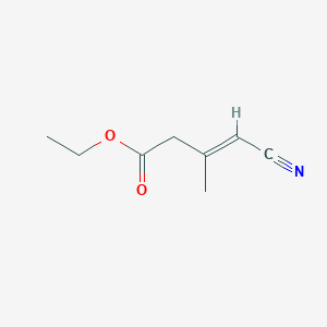 molecular formula C8H11NO2 B12361308 Ethyl4-cyano-3-methylbut-3-enoate 