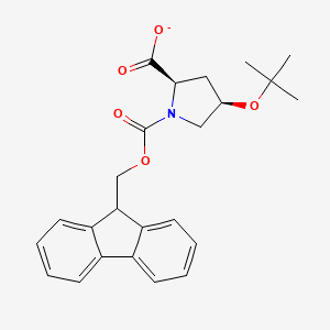 1,2-Pyrrolidinedicarboxylic acid, 4-(1,1-dimethylethoxy)-, 1-(9H-fluoren-9-ylmethyl) ester, (2R,4R)-