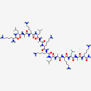 molecular formula C72H139N21O14 B12361332 H-D-Lys-D-Leu-D-Ala-D-Lys-D-Leu-D-Ala-D-Lys-D-Lys-D-Leu-D-Ala-D-Lys-D-Leu-D-Ala-D-Lys-NH2 